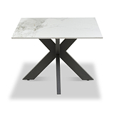 Farnell Ceramic Square Side Table White from Roseland Furniture