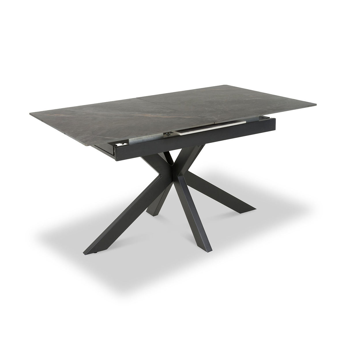 Farnell Ceramic Ext Dining Table Grey from Roseland Furniture