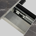 Farnell Ceramic Extending Dining Table Grey from Roseland Furniture