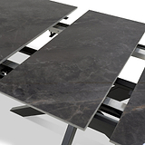 Farnell Ceramic Extending Dining Table Grey from Roseland Furniture