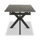 Farnell Ceramic Extending Dining Table Grey from Roseland Furniture