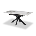 Farnell Ceramic Ext Dining Table White from Roseland Furniture