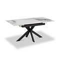 Farnell Ceramic Ext Dining Table White from Roseland Furniture