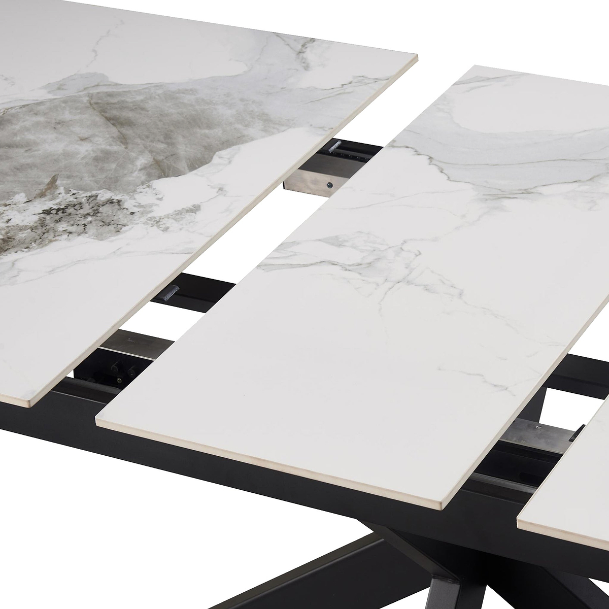Farnell Ceramic Ext Dining Table White from Roseland Furniture