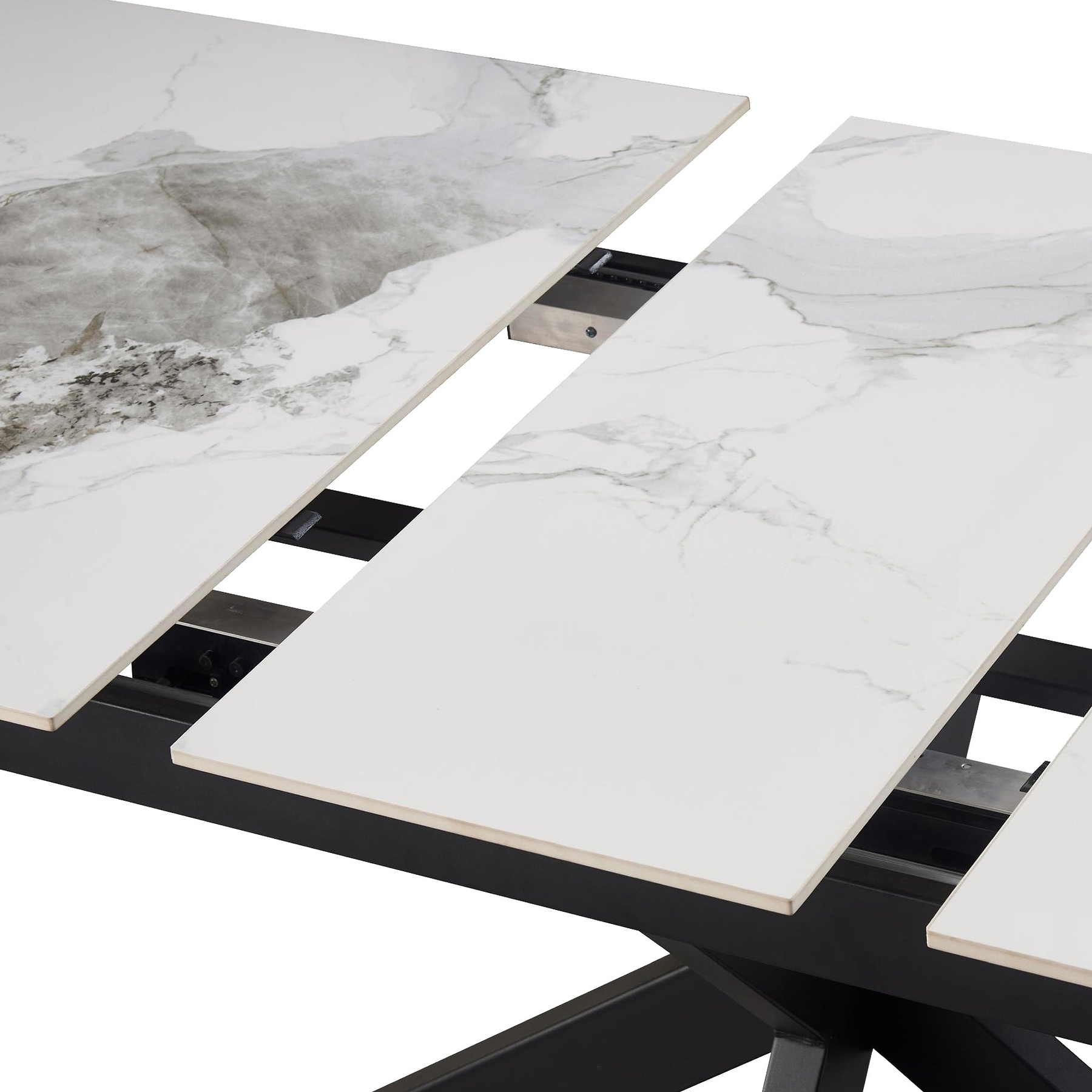 Farnell Ceramic Ext Dining Table White from Roseland Furniture