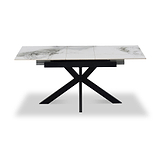 Farnell Ceramic Ext Dining Table White from Roseland Furniture