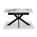 Farnell Ceramic Ext Dining Table White from Roseland Furniture