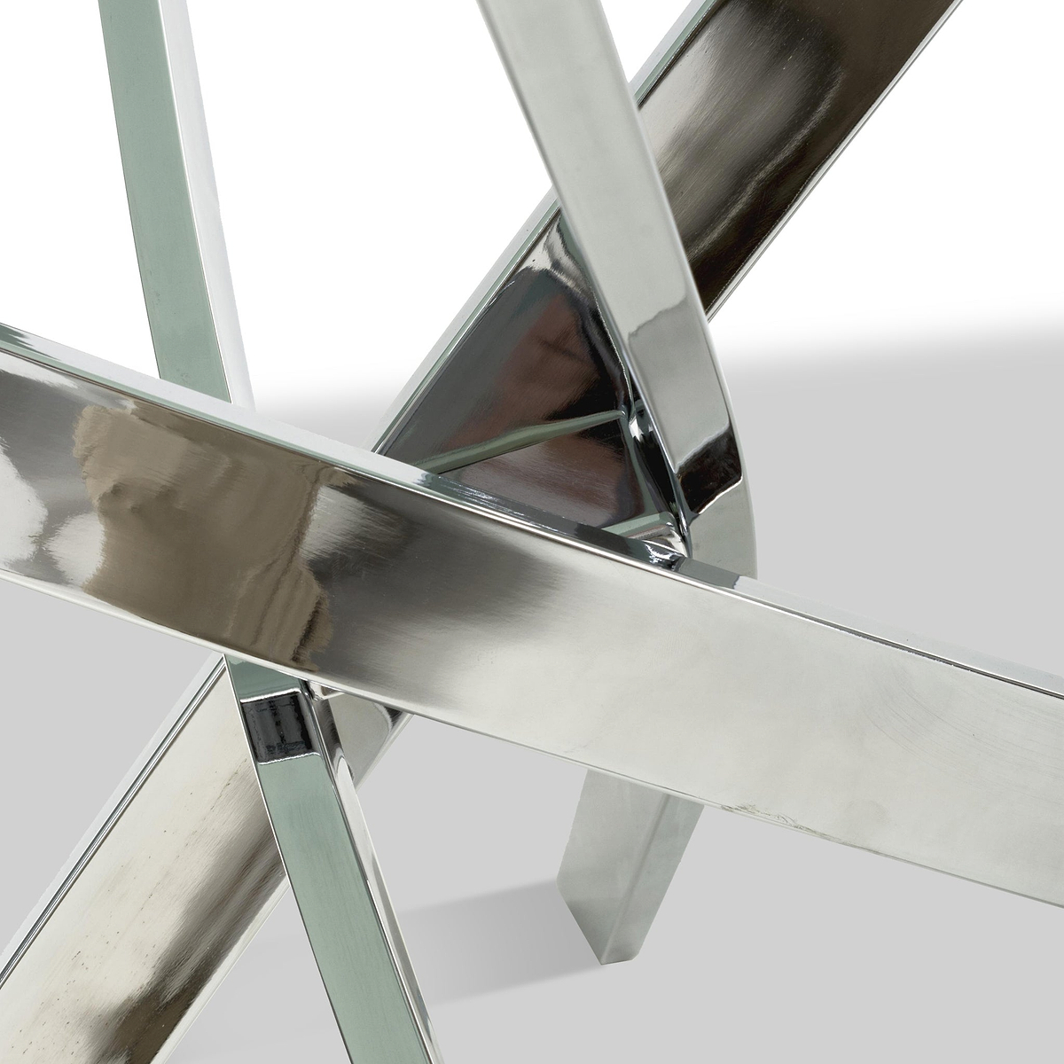 Melody 160cm Marble Effect Dining Table White Chrome from Roseland Furniture