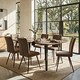 Crawley 160cm Natural Curve Dining Table from Roseland Furniture
