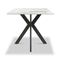 Farnell Ceramic 80cm Square Dining Table White from Roseland Furniture