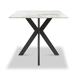 Farnell Ceramic 80cm Square Dining Table White from Roseland Furniture