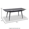 Avaston Extending Dining Table Grey from Roseland Furniture