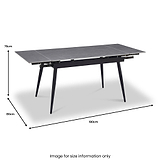 Avaston Extending Dining Table Grey from Roseland Furniture
