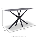 Barton Console Table Grey from Roseland Furniture