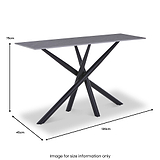 Barton Console Table Grey from Roseland Furniture