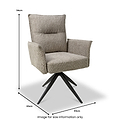 Morlie Swivel Chair Mink from Roseland Furniture