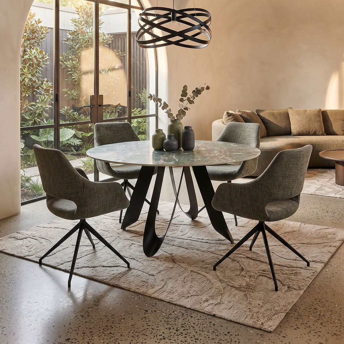 Shahena Round Dining Table from Roseland Furniture