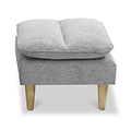 Portwell Footstool Grey from Roseland Furniture