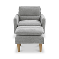 Portwell Armchair Grey from Roseland Furniture