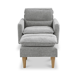 Portwell Armchair Grey from Roseland Furniture
