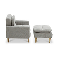 Portwell Armchair Grey from Roseland Furniture
