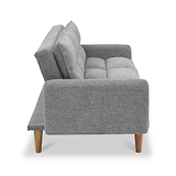 Portwell 3 Seater Sofa Bed Grey from Roseland Furniture