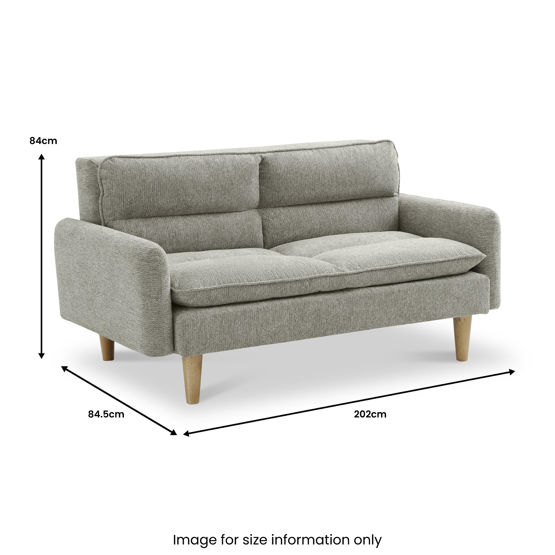Portwell 3 Seater Sofa Natural from Roseland Furniture