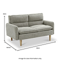 Portwell 2 Seater Sofa Natural from Roseland Furniture