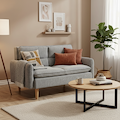 Portwell Grey 2 Seater Sofa from Roseland Furniture