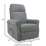 Hartley Tilt Rise Recliner Armchair Grey from Roseland Furniture