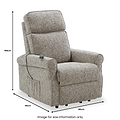Ellwood Tilt Rise Recliner Armchair Natural from Roseland Furniture