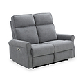 Hartley Power Recliner 2 Seater Sofa Grey from Roseland Furniture