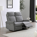 Hartley Power Recliner 2 Seater Sofa Grey from Roseland Furniture