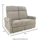 Ellwood Power Recliner 2 Seater Sofa Natural from Roseland Furniture