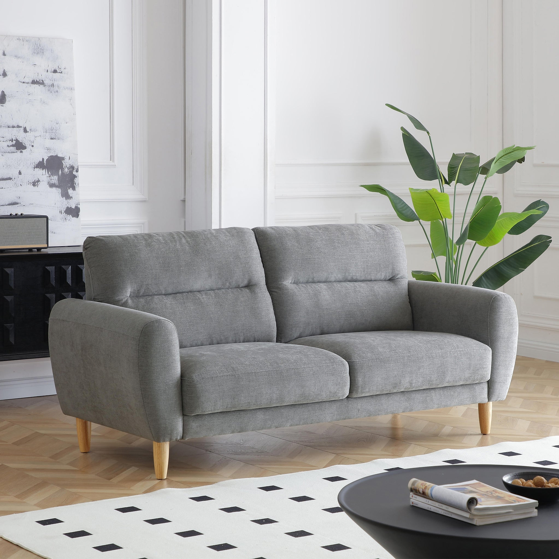 Penmere 3 Seater Sofa Grey from Roseland Furniture