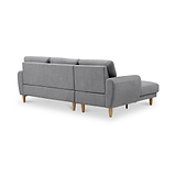 Penmere Corner Sofa Grey from Roseland Furniture