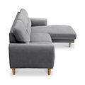 Penmere Corner Sofa Grey from Roseland Furniture