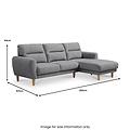 Penmere Corner Sofa Grey from Roseland Furniture