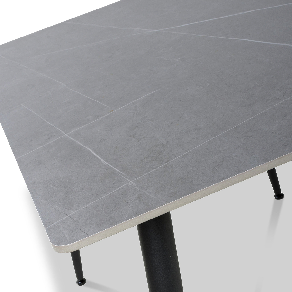 Gillan 120cm Ceramic Dining Table with 4 Dining Chairs from Roseland Furniture