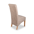 Genna Tweed Fabric Dining Chair Oatmeal from Roseland Furniture