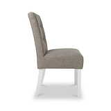 Pryder Tweed Fabric Dining Chair Mocha WL from Roseland Furniture