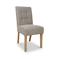 Pryder Tweed Fabric Dining Chair Mocha NL from Roseland Furniture