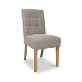 Pryder Tweed Fabric Dining Chair Mocha NL from Roseland Furniture