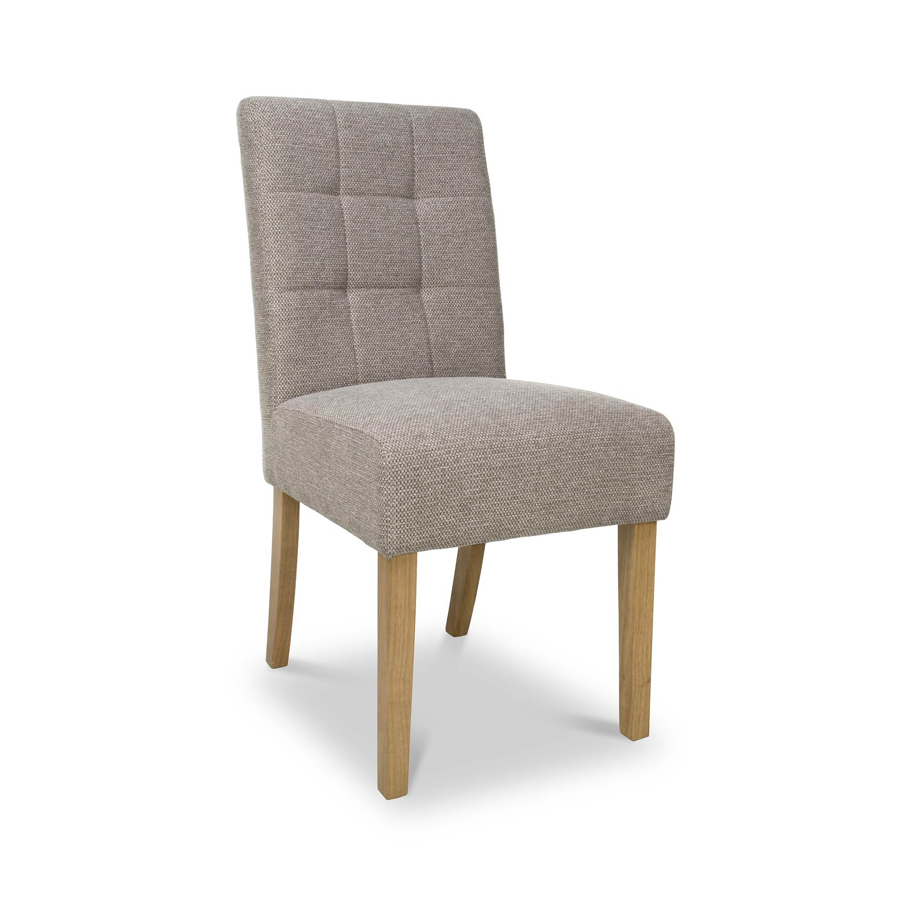 Pryder Tweed Fabric Dining Chair Mocha NL from Roseland Furniture