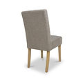 Pryder Tweed Fabric Dining Chair Mocha NL from Roseland Furniture