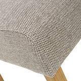 Pryder Tweed Fabric Dining Chair Mocha NL from Roseland Furniture