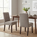 Pryder Tweed Fabric Dining Chair Mocha WNL from Roseland Furniture