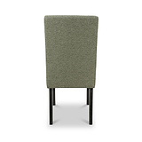 Pryder Tweed Fabric Dining Chair Green BL from Roseland Furniture