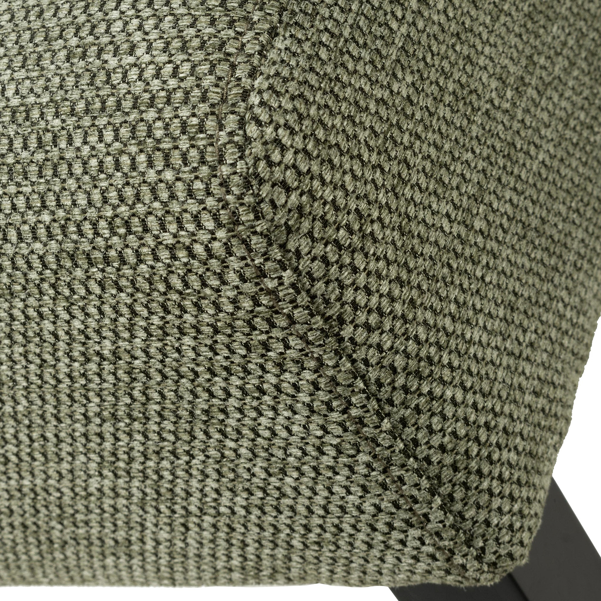 Pryder Tweed Fabric Dining Chair Green BL from Roseland Furniture