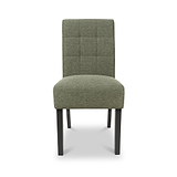 Pryder Tweed Fabric Dining Chair Green BL from Roseland Furniture
